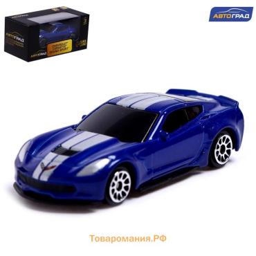 Машина металлическая CHEVROLET CORVETTE GRAND SPORT, 1:64, цвет синий