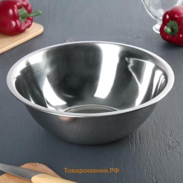Миска глубокая  «Индия», 2.4 л, d=26 см, нержавеющая сталь