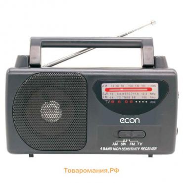 Радиоприемник Econ ERP-1600, 2Вт, 220В, FM 64-108 мГц, цвет чёрный