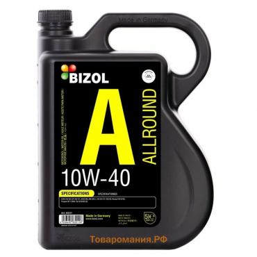 Масло моторное BIZOL Allround 10W-40 SN A3/B4 MA2, НС-синтетическое, 5 л