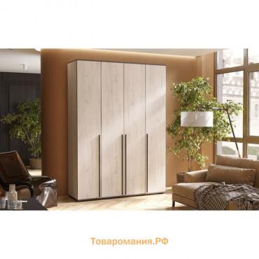Шкаф четырехстворчатый «Норд», 1600×510×2236 мм, цвет дуб крафт белый