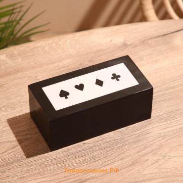 Игра настольная 3 в 1, домино, кубики, карты, полирезин, МДФ