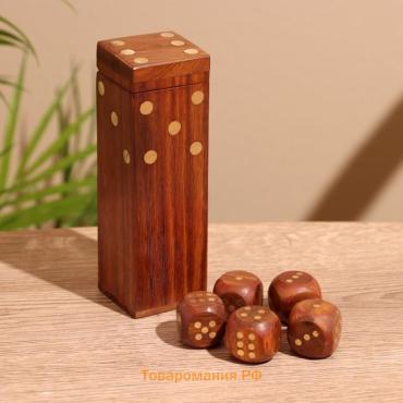 Игра настольная «Кубики», 12.5×4×4 см, дерево шишам